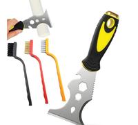 15-in-1 Paint Scraper Tool, Stainless Steel Painters Tool with Nylon Brush