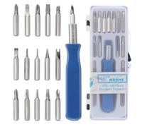 15 in 1 Precision Screwdriver Set, Small Pocket Screwdriver Set with Phillips Flathead Torx Y Screwdriver Bits, Mini Screwdrivers Kit for Electronics, PC,Laptop,Watch, Glass Repairing Tool