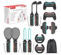 15 in 1 Switch 2 Sports Accessories Bundle, innoAura Switch 2 Sports Accessories Kit with Storage Bag, Family Party Pack Game Accessories Set for Switch 2 Sport Games