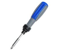 15 in Ratchet Screwdriver Set, Telescopic Handle with Forward Reverse Function for Household Repair, 14-Piece Alloy Steel Bits Kit