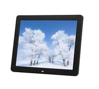 15 inch 12 inch Electronic Photo Album Photo Frame Ultra-Thin Narrow Border LED high-Definition Screen Optional Lithium Battery Home Video Player Set up Electronic Pictu (Black 15 inches)