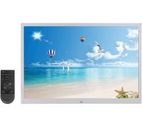 15-inch aluminum alloy ultra-thin narrow-edge HD 1080P digital advertising machine player USB and SD card slot and remote control,Silver