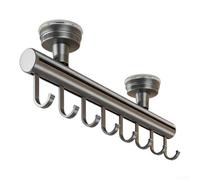 15 inch Aluminum Valet Rod for Closets Pull Out Design with Optional 8 Hook or 16 Hook Setup for Hanging Organization (single)
