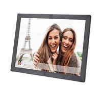15 Inch Digital Photo Frame, HD Touch Screen, WiFi Smart, Auto Rotate, Support 80,000 Photos Storage, for Vphoto App (UK Plug 100-240V)
