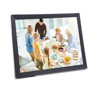 15 Inch Digital Picture Frame with 32GB Storage, 2.4G WiFi HD Touchscreen Electronic Picture Frame, Auto Rotation Tabletop Wall Mounted Smart Digital Photo Frame for Home Office