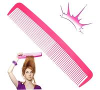 15 Inch Giant Comb, Rose Red Clown Props for Stage - Big Jumbo Comedy Hair Brush for Costumes, Performances, & Photo Big Comb, Giant, Large, Large Tooth, Hair Styling