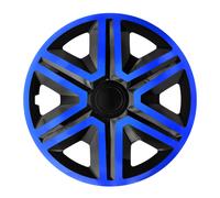15" Hub Caps Wheel Covers Trims Set 4 PCS Blue & Black ABS Universal Durable UK