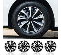 15 Inch Hubcaps for Iron Rims - 4PCS Black Tornado Style Wheel Covers, Plastic Replacement Hubcaps, Car Accessories(15 Inch,Knife Style)