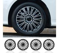 15 Inch Hubcaps for Iron Rims - 4PCS Black Tornado Style Wheel Covers, Plastic Replacement Hubcaps, Car Accessories(15 Inch,Dagger Style)