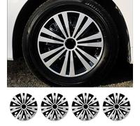 15 Inch Hubcaps for Iron Rims - 4PCS Black Tornado Style Wheel Covers, Plastic Replacement Hubcaps, Car Accessories(14 Inch,Arachnid Style)