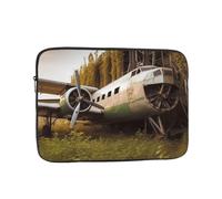 15 inch Laptop Case Abandoned Plane Laptop Sleeve Computer Bag Water Resistant Computer Case Carrying Cover Compatible for Men Women