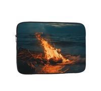 15 inch Laptop Case Fire By The Sea Laptop Sleeve Computer Bag Water Resistant Computer Case Carrying Cover Compatible for Men Women