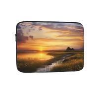15 inch Laptop Case Summer Sunset Landscape Laptop Sleeve Computer Bag Water Resistant Computer Case Carrying Cover Compatible for Men Women