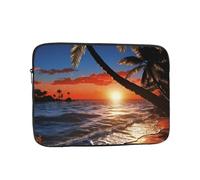 15 inch Laptop Case Sunset Beach Laptop Sleeve Computer Bag Water Resistant Computer Case Carrying Cover Compatible for Men Women