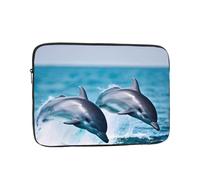 15 Inch Laptop Sleeve Bag Waterproof Shockproof Laptop Case Bag Cute Dolphin Computer Skin Bags Lightweight Tablet Carrying Case