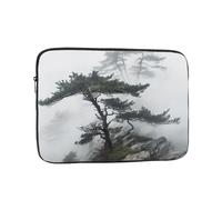 15 Inch Laptop Sleeve Bag Waterproof Shockproof Laptop Case Bag Foggy Mountain Pine Tree Computer Skin Bags Lightweight Tablet Carrying Case