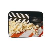 15 Inch Laptop Sleeve Bag Waterproof Shockproof Laptop Case Bags Cinema Clapboard and Popcorn Computer Skin Bags Lightweight Tablet Carrying Case