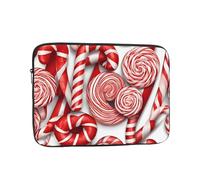 15 Inch Laptop Sleeve, Soft Protective Case With Candy Canes Print,Slim Lightweight Bag Specially Compatible With 15 Inch Macbook, Fits Some Pc Notebook