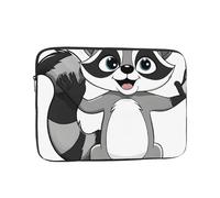 15 Inch Laptop Sleeve, Soft Protective Case With Cartoon Cute Raccoon Print,Slim Lightweight Bag Specially Compatible With 15 Inch Macbook, Fits Some Pc Notebook
