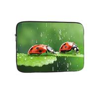 15 Inch Laptop Sleeve, Soft Protective Case With Funny Ladybug Print,Slim Lightweight Bag Specially Compatible With 15 Inch Macbook, Fits Some Pc Notebook
