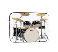 15 Inch Laptop Sleeve, Soft Protective Case With Jazz Drum Print,Slim Lightweight Bag Specially Compatible With 15 Inch Macbook, Fits Some Pc Notebook