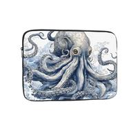 15 Inch Laptop Sleeve Water-resistant Laptop Case Compatible with 14-15" MacBook Chromebook, Ocean Octopus Monster