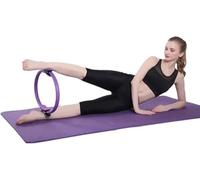 15-inch Pilates Resistance Band, Double-Handle Pilates Ring, Slimming and Toning Magic Ring-Tightens Thighs, Abs, and Legs,Home Gym Yoga and Pilates Training Equipment（Purple）