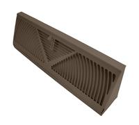 15 Inch Steel Floor Vent Grille Streamlined Air Circulation Removable Cover Quiet Home Ventilation Systems for House Residential Corner Floor Vent