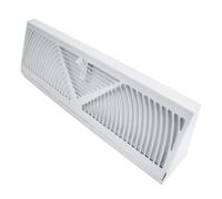 15 Inch Steel Floor Vent Grille Streamlined Air Circulation Removable Cover Quiet Home Ventilation Systems for House Residential Corner Floor Vent