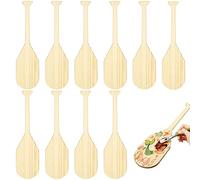 15 Inch Unfinished Wooden Paddle Sorority Paddles Greek Fraternity Paddle Solid Pine Wood Paddle Wooden Frat Paddle Natural Color Craft Wood Ideal for DIY Arts Crafts Home (10, Oar Style)