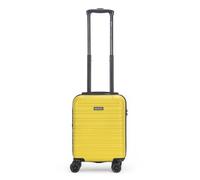 15 Inch Yellow Lightweight Underseat Cabin Bag - EasyJet Approved Carry-On Suitcase, Durable ABS Hard Shell, Smooth Double Spinner Wheels, Water-Resistant & Compact Travel Luggage (45 x 30 x 20 cm)