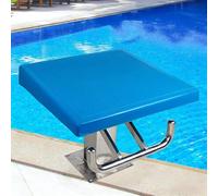15° Inclined One Step Diving Starting Block, Swimming Competition Jumping Platform with Anti-Slip Rubber Face for Pools