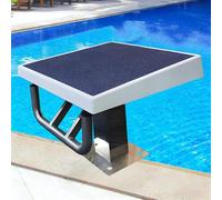 15° Inclined One Step Diving Starting Block, Swimming Competition Jumping Platform, with Non-Slip Rubber Surface, Diving Board for Inground Pools
