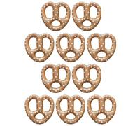 15" Inflatable Bavarian Pretzels - 10 Pack Pretzel Cutouts Balloons, Oktoberfest Pretzel Costume, German Food Theme Oktoberfest Party Decoration, October Celebration, Fun Fair Hanging Party Accessory