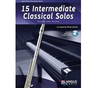 15 Intermediate Classical Solos. Flute And Accomp.. Includes Part and Audio Online