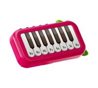 15 Key Pocket Piano Mini Electronic Piano One Click Switching Between 3 Different Tones Illuminated Keys Interesting Portable Music Instrument for Trip Home Camping Outdoors (B)
