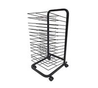 15-Layer Mobile Art Drying Rack Space-Saving Easel for Art Studios Drying Shelf for Artists Ideal for Paintings & Crafts