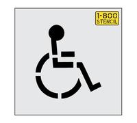 15" Legacy Handicap Stencil - 1/8" (.125") PRO-Grade LDPE