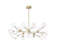 15-Light Sputnik Chaner - Industrial Modern Ceiling Light, Perfect for Dining, Bedroom & Living Room