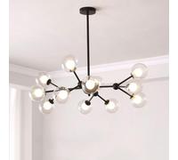 15-Light Sputnik Chaner - Industrial Modern Ceiling Light, Perfect for Dining, Bedroom & Living Room