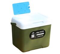 15 Litre Personalized Hard Cooling Box - High Performance Thermal Insulation Box To Keep Food Cold Or Hot | Compact 13.6 Quart Travel Container Road Trip Picnic Work BBQ Tailgate Durable Eco
