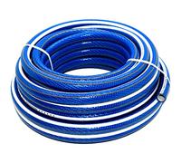 15 m / 49 ft Garden Hose Pipe - 1/2" Kink-Free 6-Layer Reinforced Non-Toxic Phthalate-Free PVC Hosepipe - Heavy-Duty Outdoor Watering Tube for Garden, Lawn, Greenhouse, Irrigation, Car Wash - Blue
