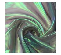 15 m x 150 cm Iridescent Organza Fabric, Black Gradient Organza Lace Fabric, Magical Shiny Fabric Ribbon, Colourful Transparent Fabrics for Sewing, Tulle Fabric, Decorative Fabric for DIY Costume,
