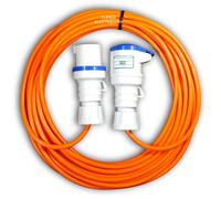 15 Metre Caravan Hookup Cable 2.5mm 16A 3 Pin Orange Camping Motorhome Lead Etc