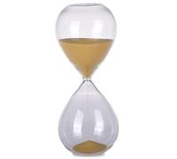 15 Minute Sand Timer, 2.6x6.7 inch Clear High Borosilicate Glass Hourglass Timer, Decorative Sand Clock for Kitchen, Office, Classroom