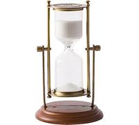 15 Minute Sand Timer, Large Vintage Hourglass With White Sand, Decorative Metal Glass Sand Clock For Home Decor, 11x19cm 1pcs