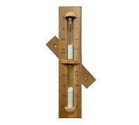 15 Minute Sauna Sand Timer, Red Cedar Sauna Hourglass, Heat-Resistant 360° Rotating Wooden Sand Clock, Wall-Mounted Sauna Accessories for Infrared & Traditional Sauna,SPA