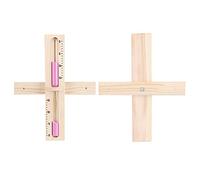 15 Minutes Sauna Sand Clock Wall-Mounted Wooden Rotating Hourglass Room Glass Timer with Sands