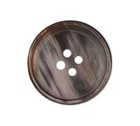 15 mm /17.5 mm /20 mm /25 mm /27.5 mm Resin Four-Hole Buttons, Coffee, 17.5mm 6 Pcs