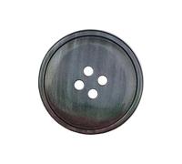 15 mm /17.5 mm /20 mm /25 mm /27.5 mm Resin Four-Hole Buttons, Grey, 27.5mm 6 Pcs